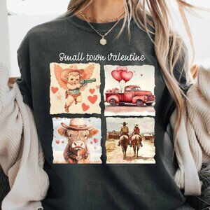 Retro Small Town Valentines T-shirt, Howdy Valentines Shirt